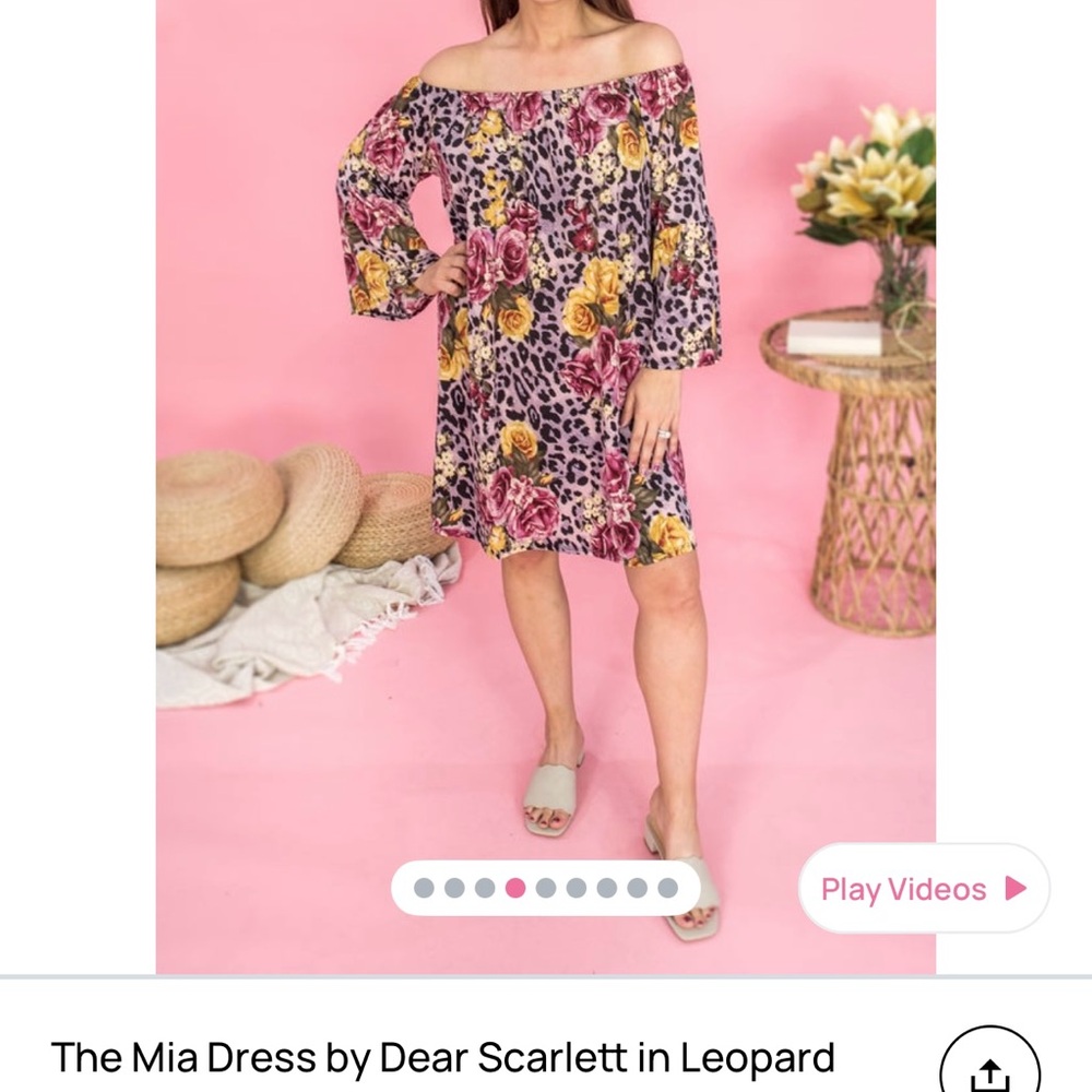 Floral Leopard Print Dress